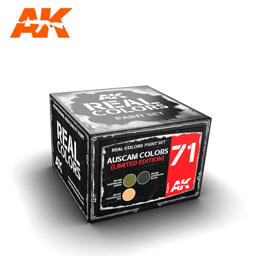 AK Interactive Real Colors AUSCAM COLORS SET (Limited Edition) | 8435568304833