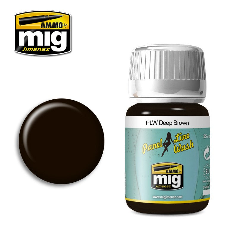 Ammo Mig Deep Brown Panel Line Wash | 8432074016182