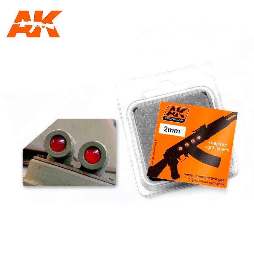 AK Interactive Red 2mm Lenses | 8436535572071
