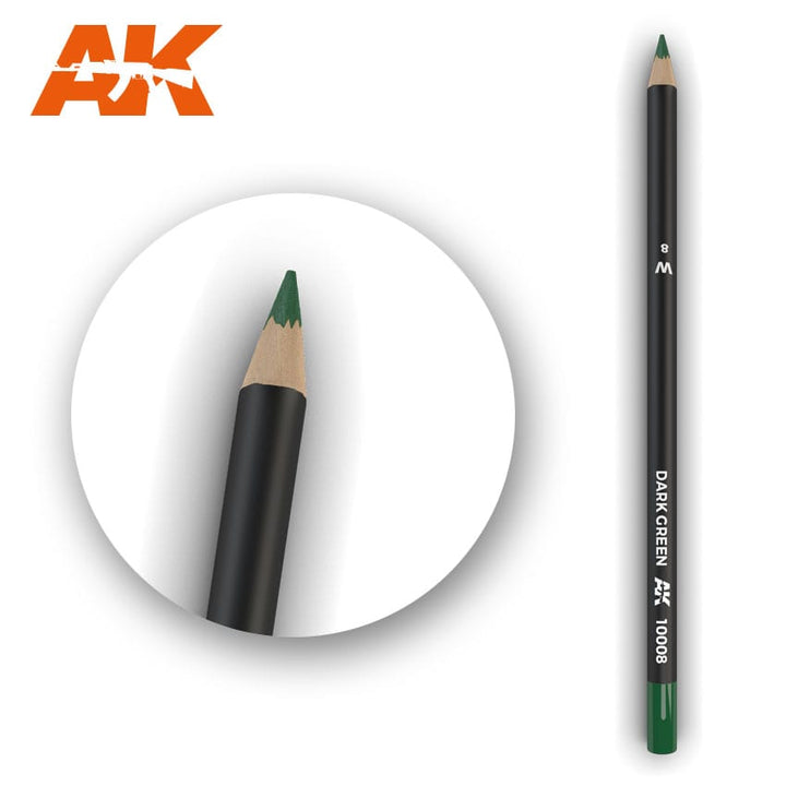 AK Interactive Weathering Pencil - Dark Green (Box - 5 Units) | 8436564929099