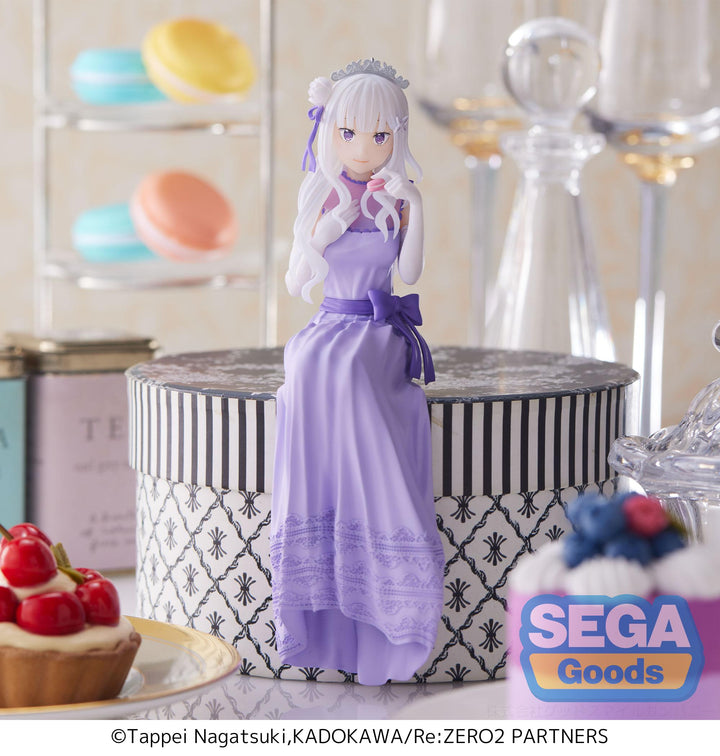 Re:ZERO -Starting Life in Another World-: Lost in Memories Emilia Dressed-Up Party PM Perching Figure | 4580779504238