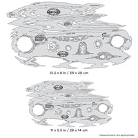 IWATA Artool Wood Grain FX Freehand Airbrush Template Set by Dennis Mathewson | 758240150831