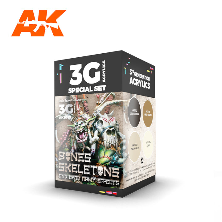 AK Interactive Wargame Color Set Bones And Skeletons | 8435568328563