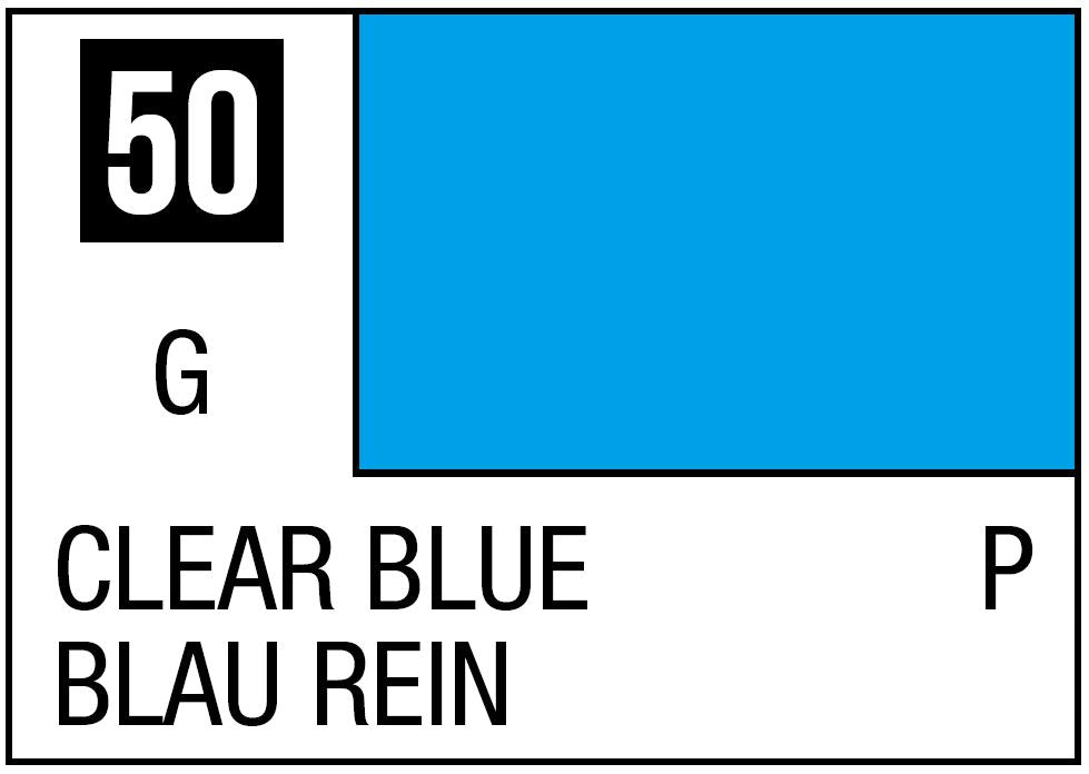 Mr Hobby Mr. Color 50 - Clear Blue (Gloss/Primary) - 10ml | 4973028635089