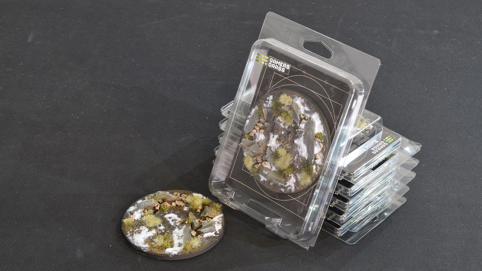 Gamers Grass Battle Ready Bases - Winter - Round 100mm (x1) | 738956788993