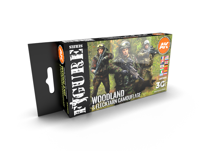 AK Interactive 3G Modern Woodland And Flecktarn Camouflages | 8435568310544