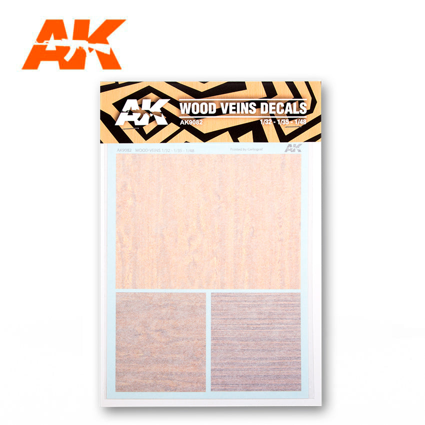 AK Interactive Wood Veins Decals | 8435568306912