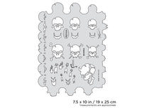 IWATA Artool Skullmaster Multiple Freehand Airbrush Template by Craig Fraser | 758240038009
