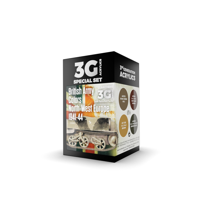 AK Interactive 3G British Army Colors Europe 1941-44 | 8435568311763