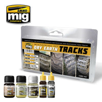 Ammo Mig Dry Earth Tracks Weathering Set | 8432074074373