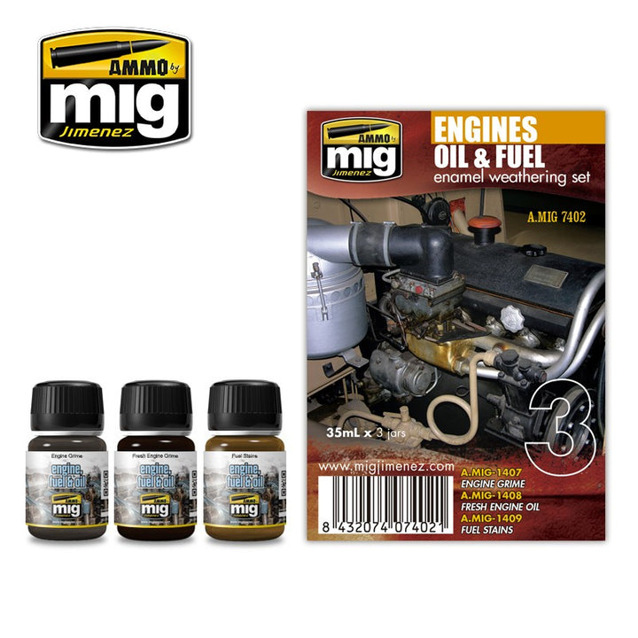 Ammo Mig Engines Weathering Set | 8432074074021