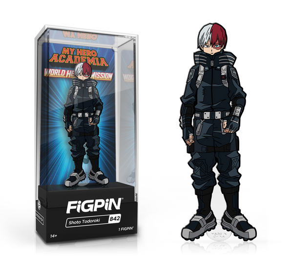 FiGPiN My Hero Academia World Heroes Mission, Shoto Todoroki  (842-WS)