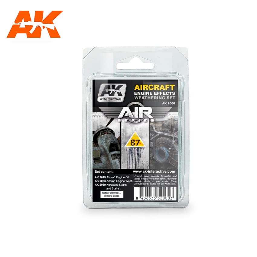 AK Interactive Aircraft Engine Weathering Set | 8436535572866