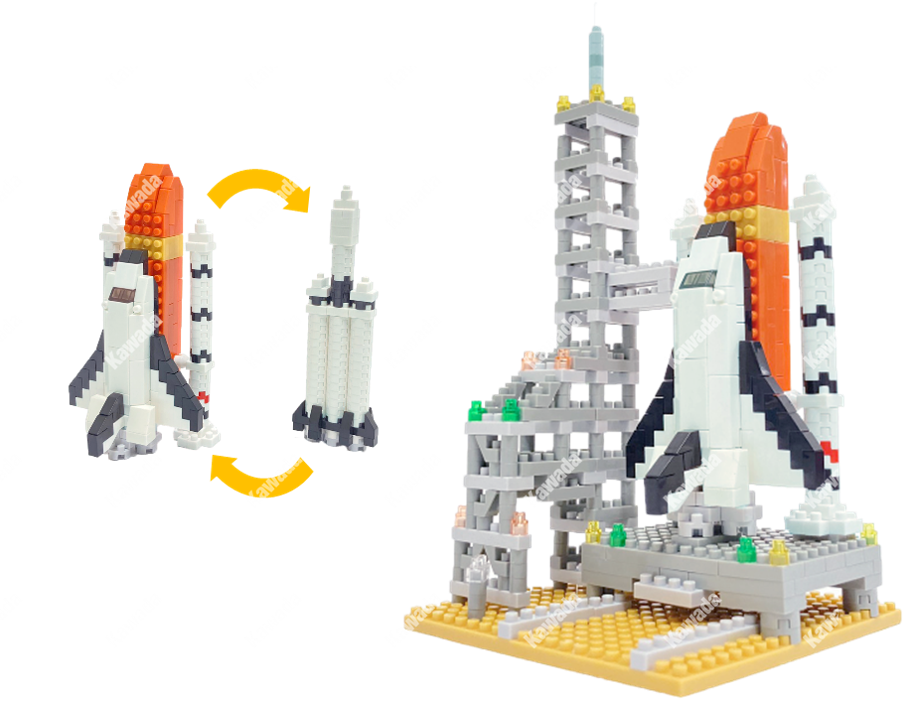 Nanoblock Collection Series, Space Center 'Space' | 4972825221433
