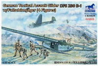 Bronco Models 1/35 German Tactical Assault Glider DFS 230 B-1 w/ Fallschirmjager (4 Figures) | 6970162330526