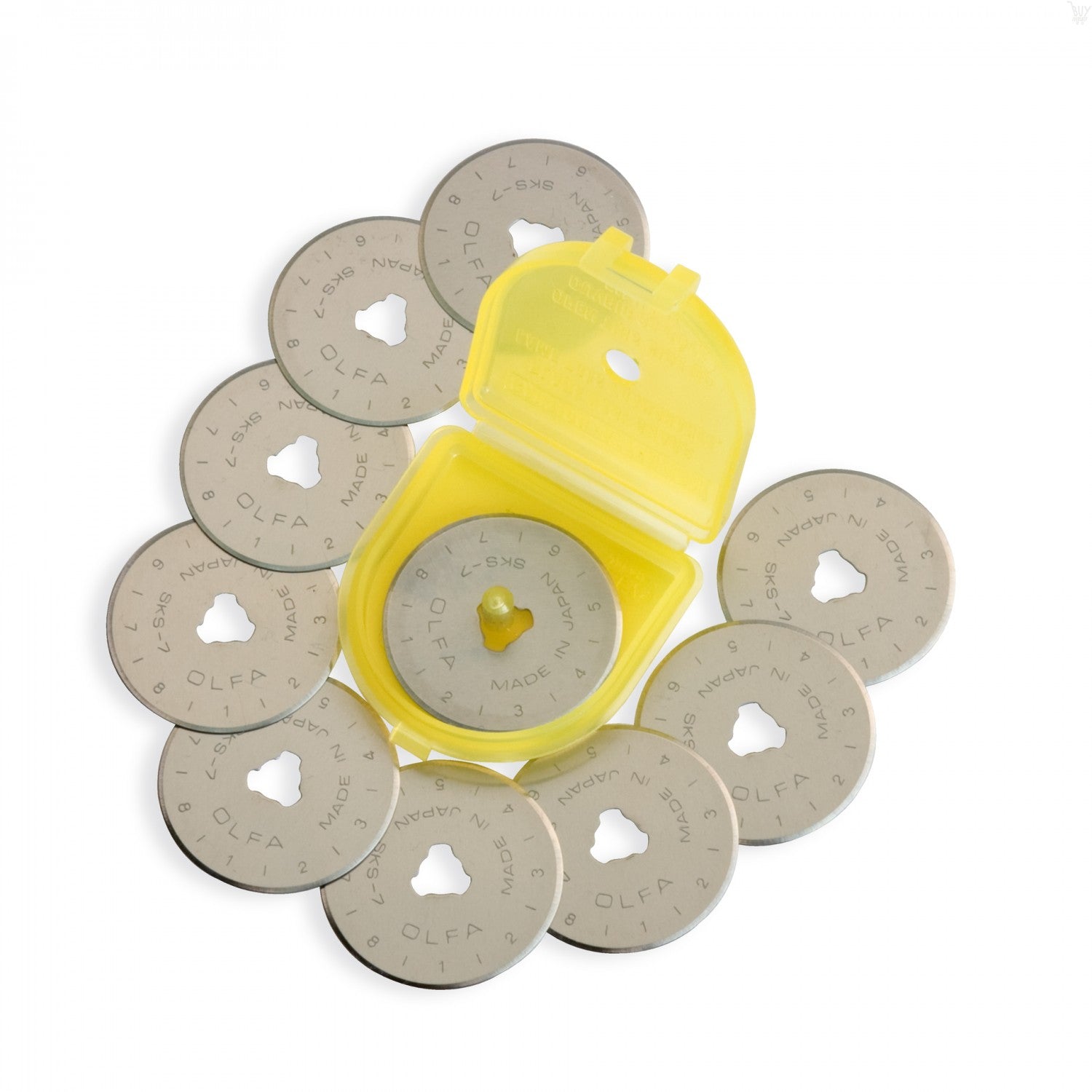 OLFA 28mm RB28-10 Tungsten Steel Replacement Rotary Blades (10/PACK) | 91511500523