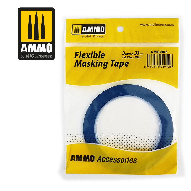 Ammo Mig Flexible Masking Tape (3mm x 33m)