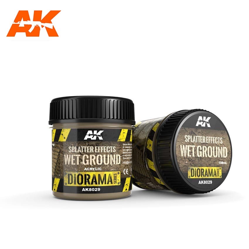 AK Interactive Splatter Effects Wet Ground - 100ml (Acrylic) | 8436564921116