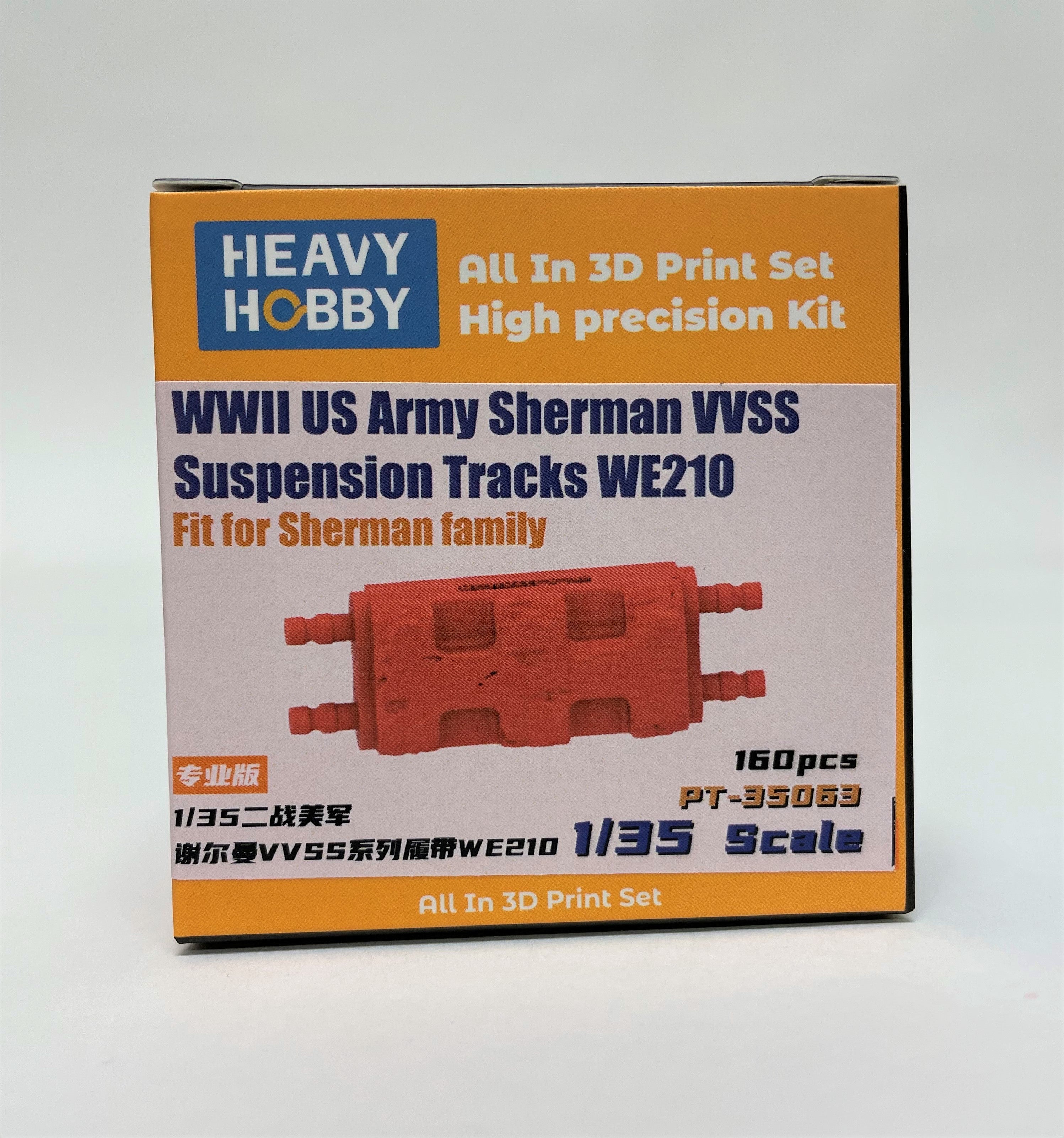 Heavy Hobby 1/35 WWII US Army Sherman VVSS Suspension Tracks WE210 | 6973146480453