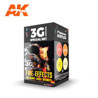 AK Interactive Wargame Color Set Fire Effects | 8435568328587