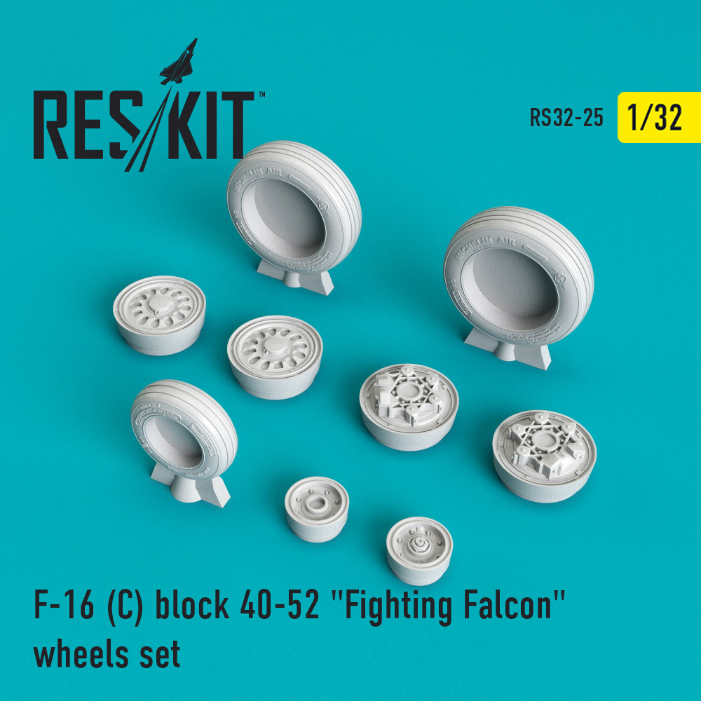 Res/Kit F-16 (C) block 40-52 'Fighting Falcon' wheels set | 4824593100253