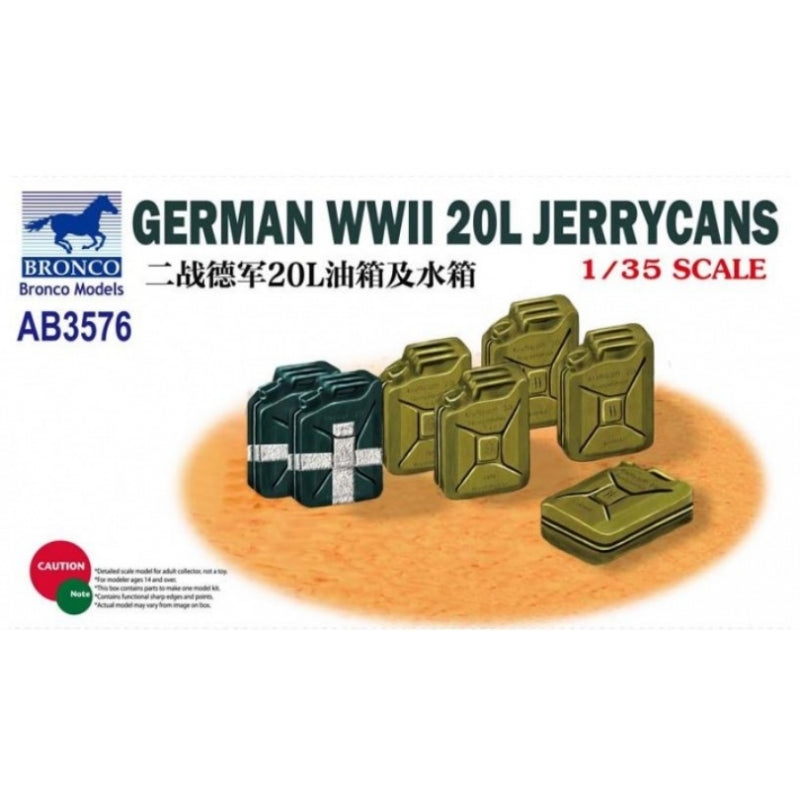Bronco Models 1/35 GERMAN WWII 20L Jerrycans | 6970162330069