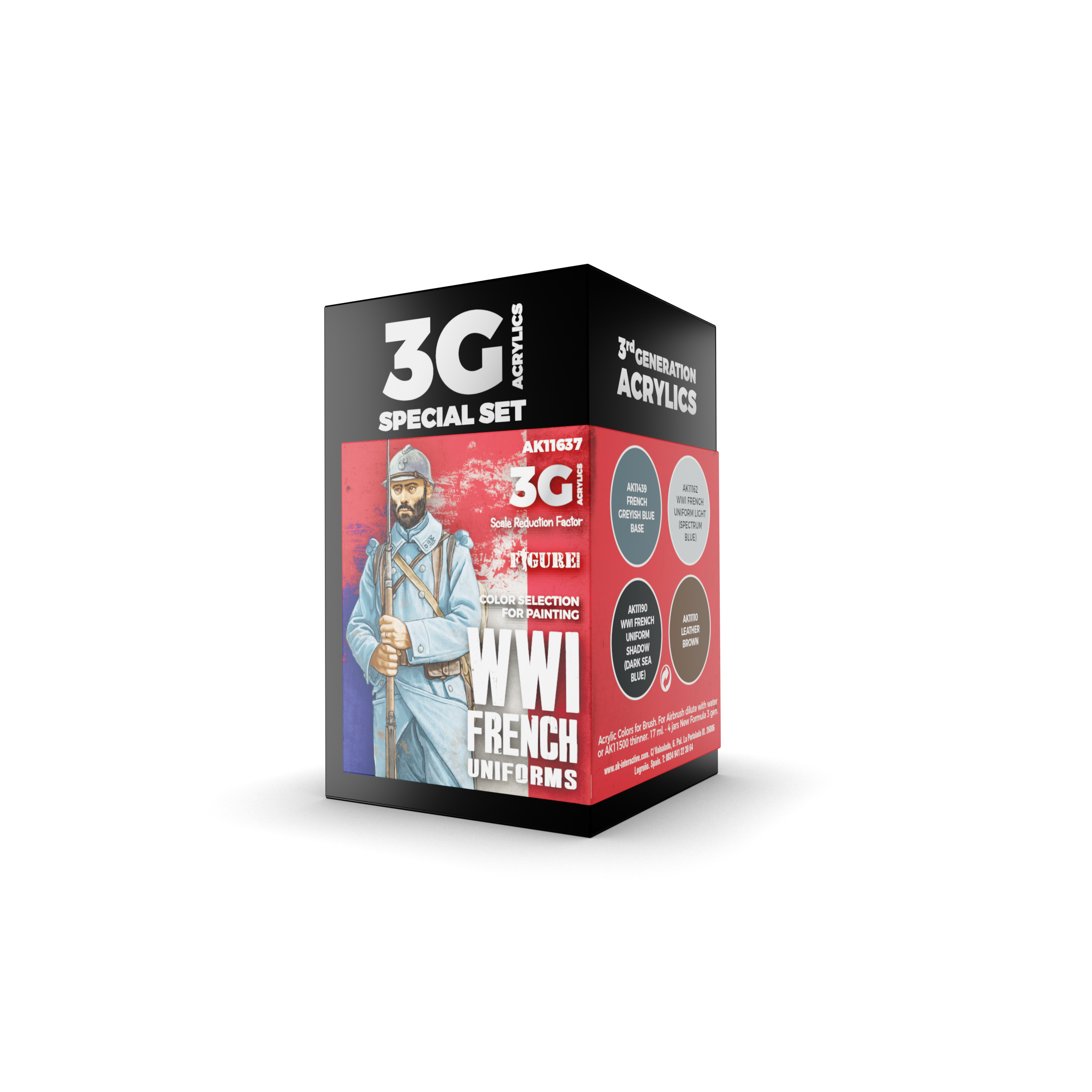 AK Interactive 3G WWI French Uniforms | 8435568310599