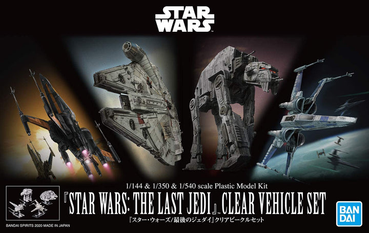 Bandai 1/144 & 1/350 & 1/540 Star Wars: The Last Jedi Clear Vehicle Set 'Star Wars', Bandai Spirits VM | 4573102589194