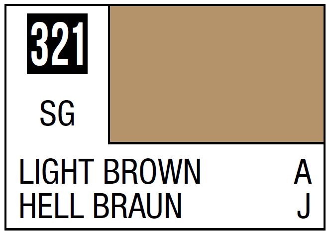 Mr Hobby Mr. Color 321 Light Brown (Semi-Gloss/Aircraft) - 10ml | 4973028735079