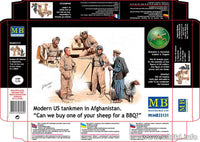 MASTER BOX 1/35 Modern US tankmen in Afghanistan. Can we buy one of your sheep for a BBQ | 4820113080890