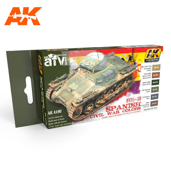 AK Interactive 1936-1939 Spanish Civil War Colors | 8436535578394