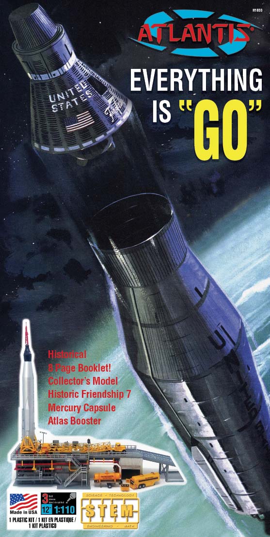 Atlantis 1/110 Atlas Rocket with Mercury Capsule | 850002740066