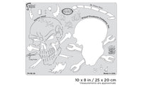 IWATA Artool Wrath of Skullmaster Mr. Potato Bonz Freehand Airbrush Template by Craig Fraser | 758240038504
