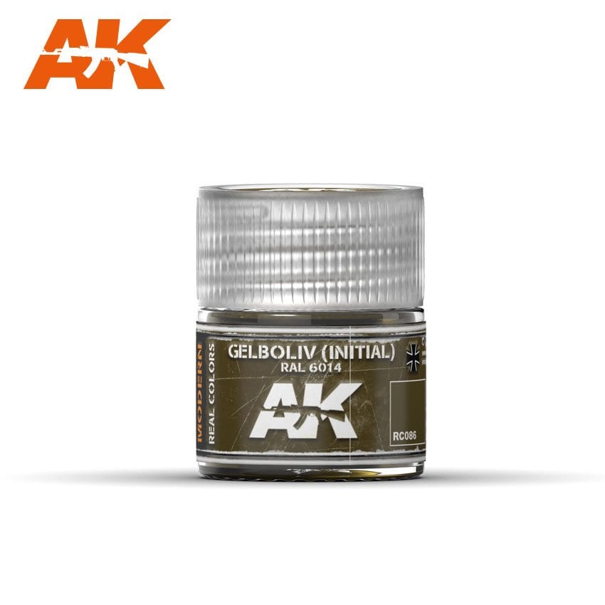 AK Interactive Real Colors Gelboliv (Initial) RAL 6014 10ml | 8436564923196