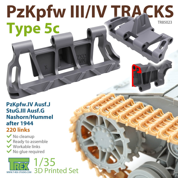 T-Rex Studio 1/35 PzKpfw.III/IV Tracks Type 5c | 6973984751173