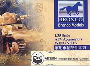 Bronco Models 1/35 Hexagon Bolt Nuts (German Version) AFV Accessories Kit | 6970162339215