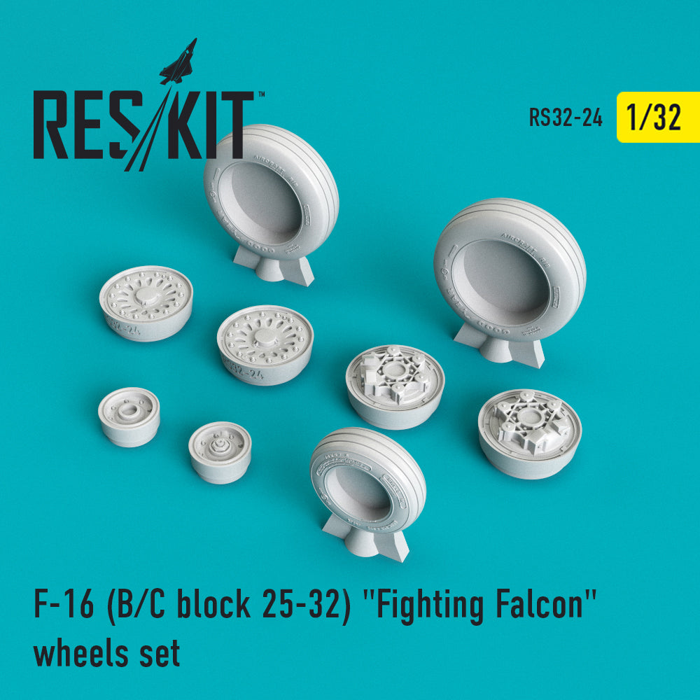 Res/Kit F-16 (B/C) block 25-32 'Fighting Falcon' wheels set | 4824593100246
