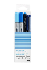 Copic Ciao Marker 4pc Doodle Kit, Blue | 4511338053874