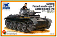 Bronco Models 1/35 German PanzerKampfwagen II Ausf.D1(Sd.kfz.121) Tank Model Kit | 4544032681579
