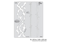 IWATA Artool FX3 Barby Freehand Airbrush Template by Craig Fraser | 758240138471