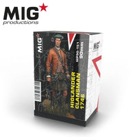 MIG 90mm Productions Highlander Clansman 1746 Resin Figure | 8435568312715