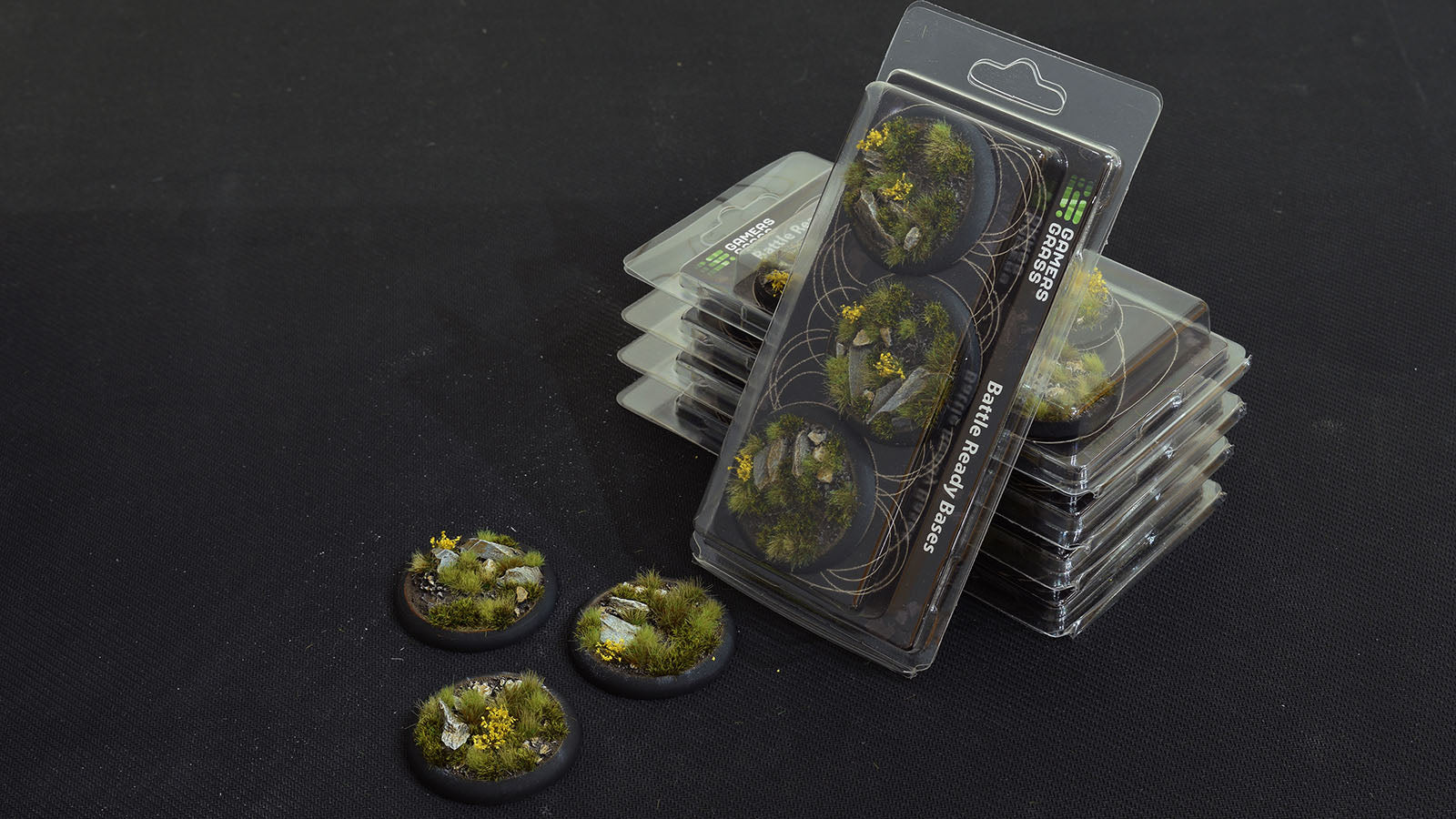 Gamers Grass Battle Ready Bases - Highland - Round Lip 50mm (x3) | 738956788559