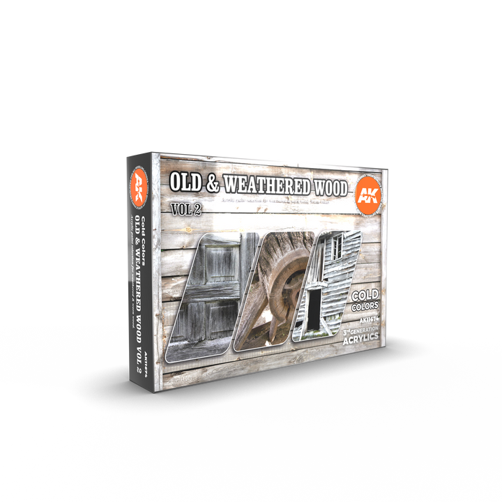 AK Interactive 3G Old & Weathered Wood Vol.2 | 8435568311480
