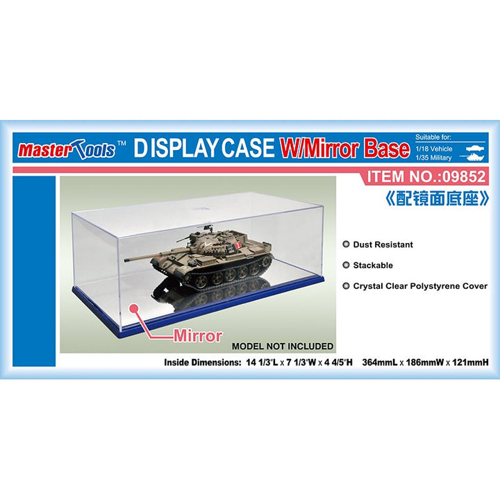 Master Tools Display Case w/ Mirror Base 364x186x121mm WxL Display Case w/ Mirror Base | 9580208098524