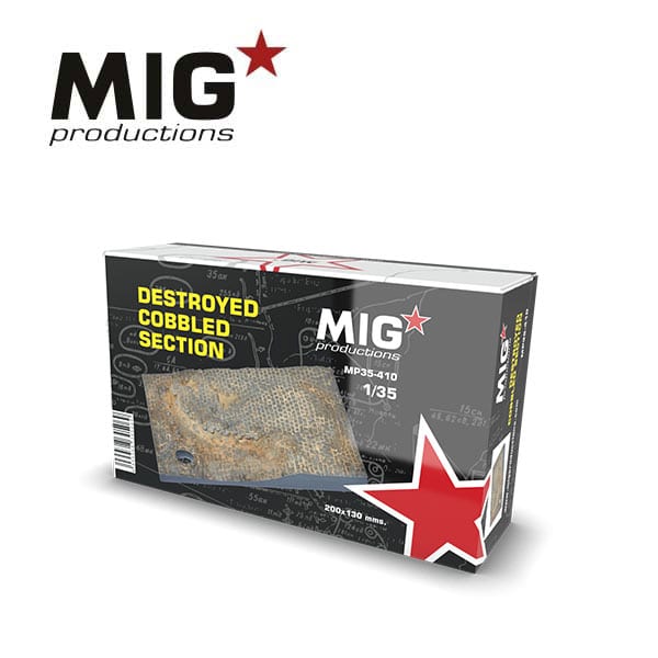 MIG 1/35 Destroyed Cobbled Section | 8435568305069
