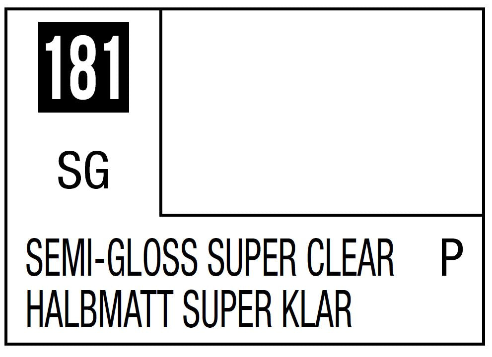 Mr Hobby Mr. Color 181 - Semi-Gloss Super Clear (Semi-Gloss/Primary) - 10ml | 4973028635850