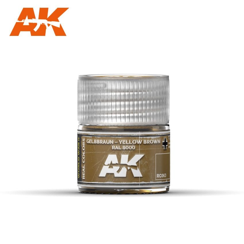 AK Interactive Real Colors Gelbbraun-Yellow Brown RAL 8000 10ml | 8436564922960