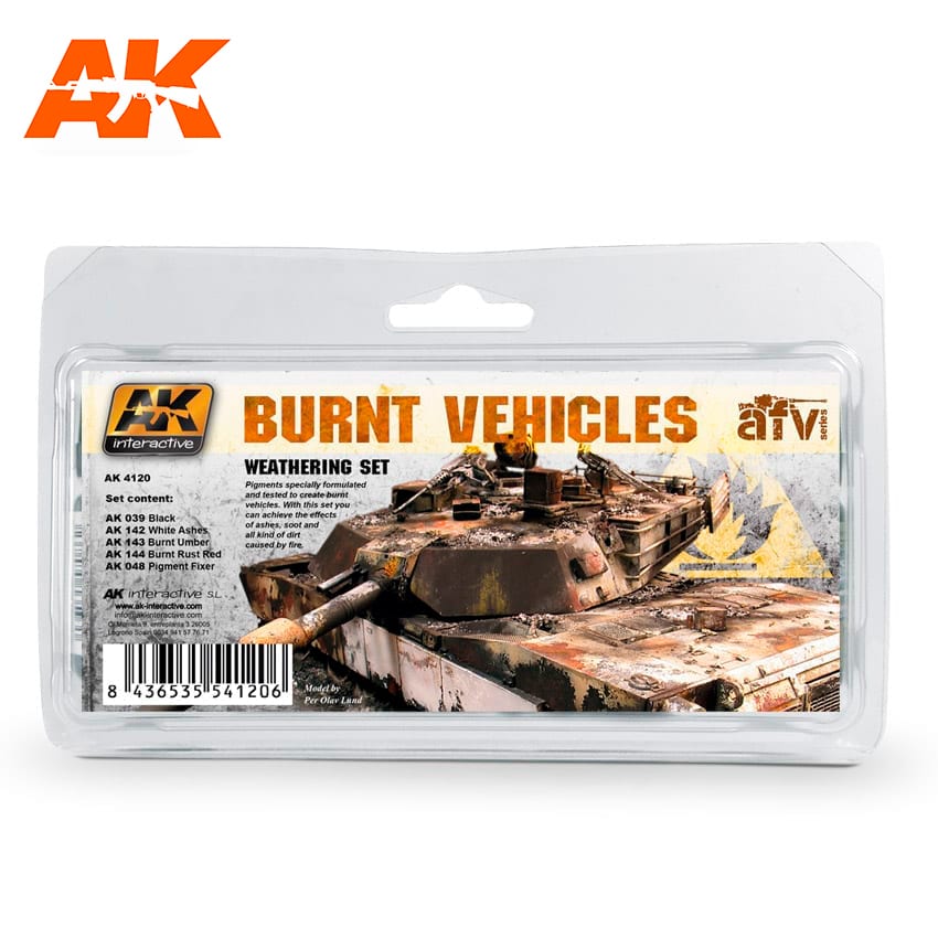 AK Interactive Burnt Vehicles Set | 8436535541206