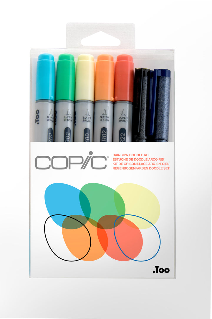 Copic Ciao Marker 7pc Doodle Kit, Rainbow | 4511338053904