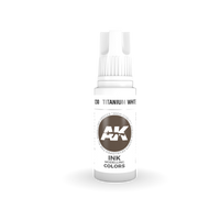 AK Interactive 3G Acrylic Titanium White INK 17ml | 8435568304635